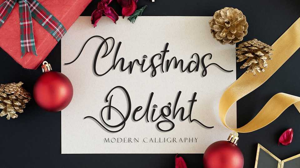 Christmas Delight Script Font › Fontesk