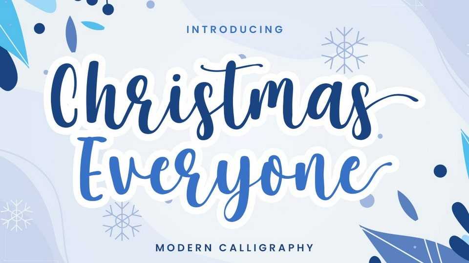 Christmas Everyone Font › Fontesk