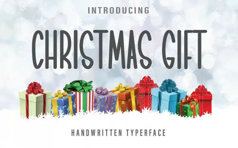 Christmas Gift Display Font