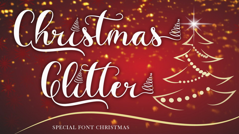 Christmas Glitter Font › Fontesk