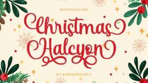 Christmas Halcyon Font › Fontesk