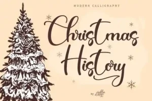Christmas History Calligraphy Font