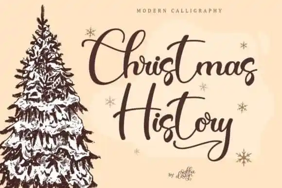 Christmas History Calligraphy Font