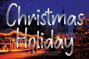 Christmas Holiday Brush Font