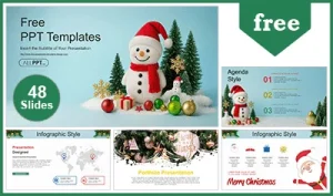 Christmas Holiday Festivity PowerPoint Templates