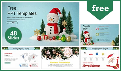 Christmas Holiday Festivity PowerPoint Templates