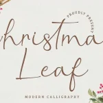 Christmas Leaf Font
