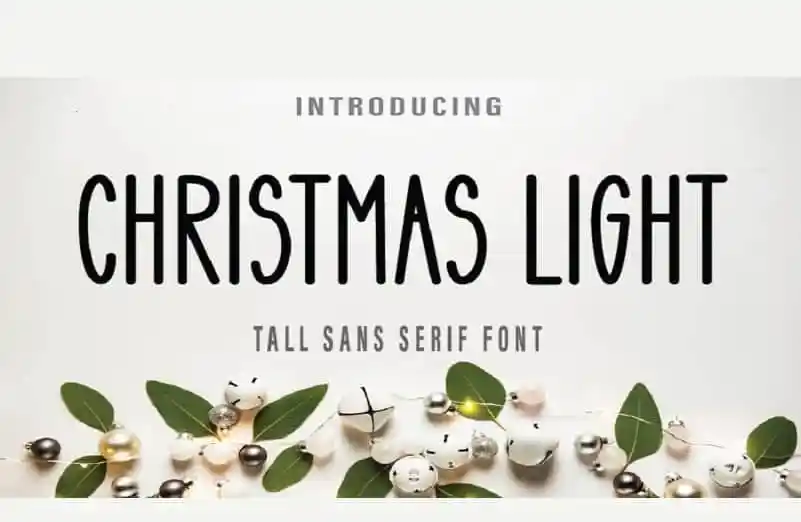 Christmas Light Display Font