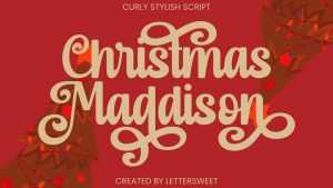 Christmas Maddison Font › Fontesk