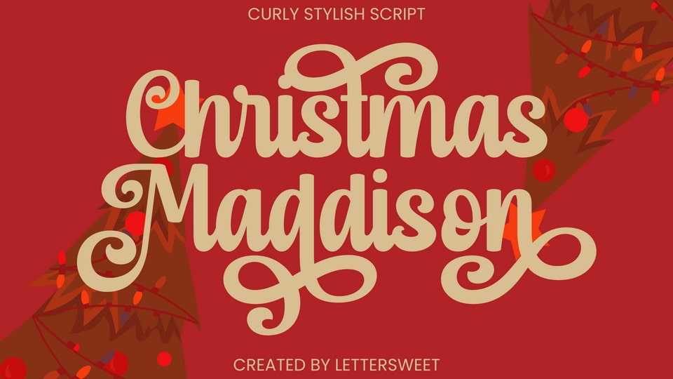 Christmas Maddison Font › Fontesk