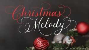 Christmas Melody Script Font › Fontesk