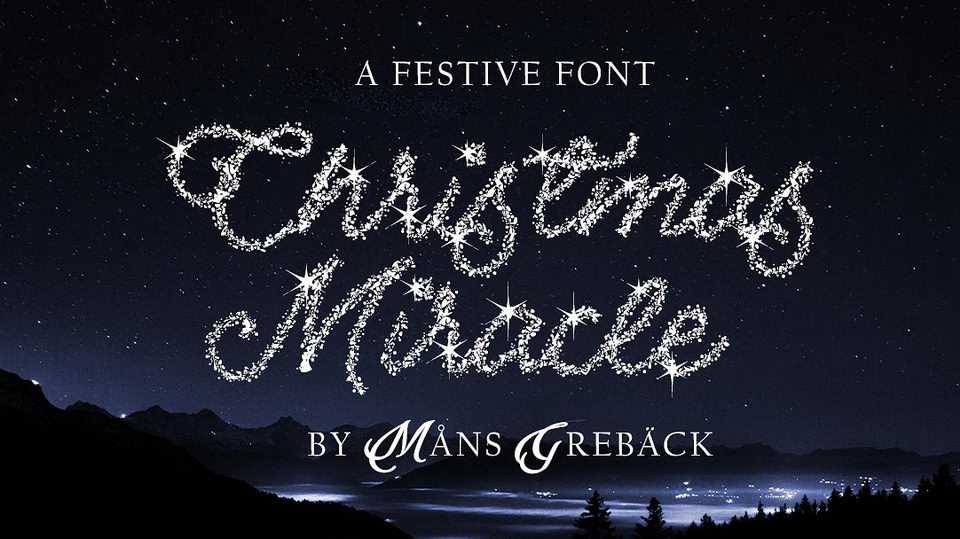 Christmas Miracle Script Font › Fontesk