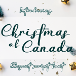 Christmas Of Canada Font
