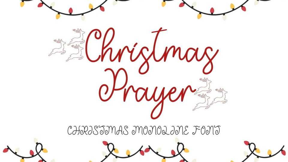 Christmas Prayer Font › Fontesk