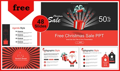 Christmas Sale PowerPoint Templates