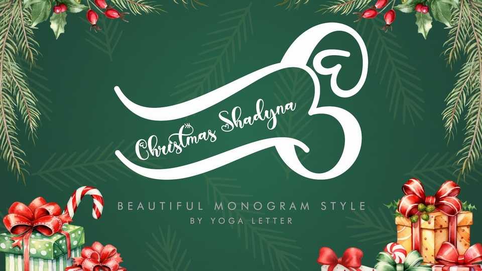 Christmas Shadyna Font › Fontesk