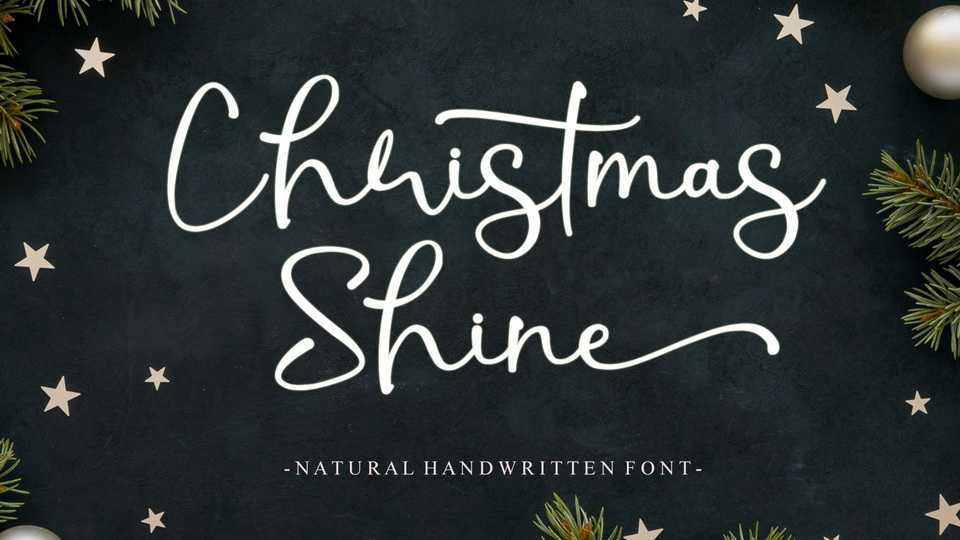 Christmas Shine Script Font › Fontesk