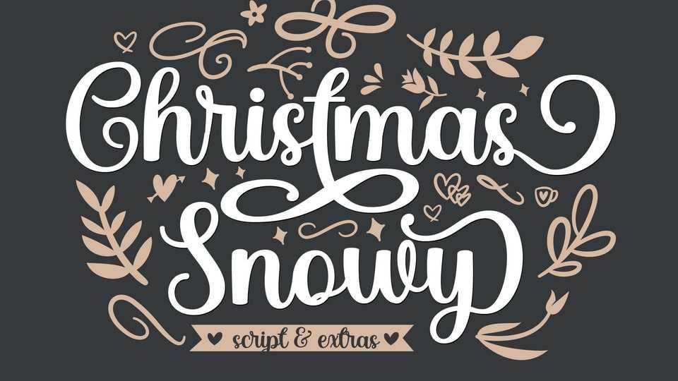 Christmas Snowy Font › Fontesk