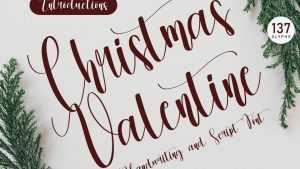 Christmas Valentine Font › Fontesk