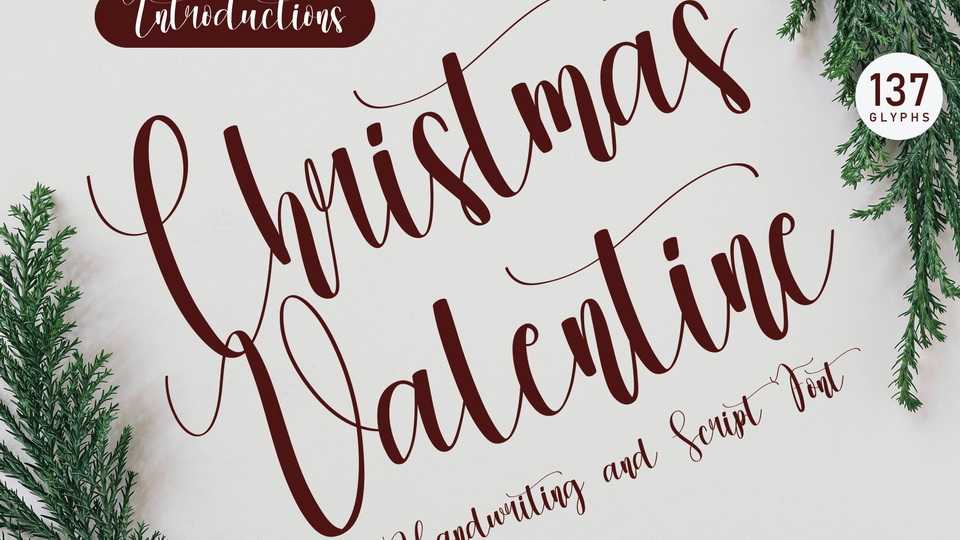 Christmas Valentine Font › Fontesk