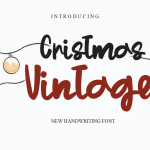 Christmas Vintage Font - Fonte Grátis Christmas Vintage Font