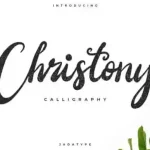 Christony Bold Script Font
