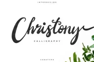 Christony Bold Script Font