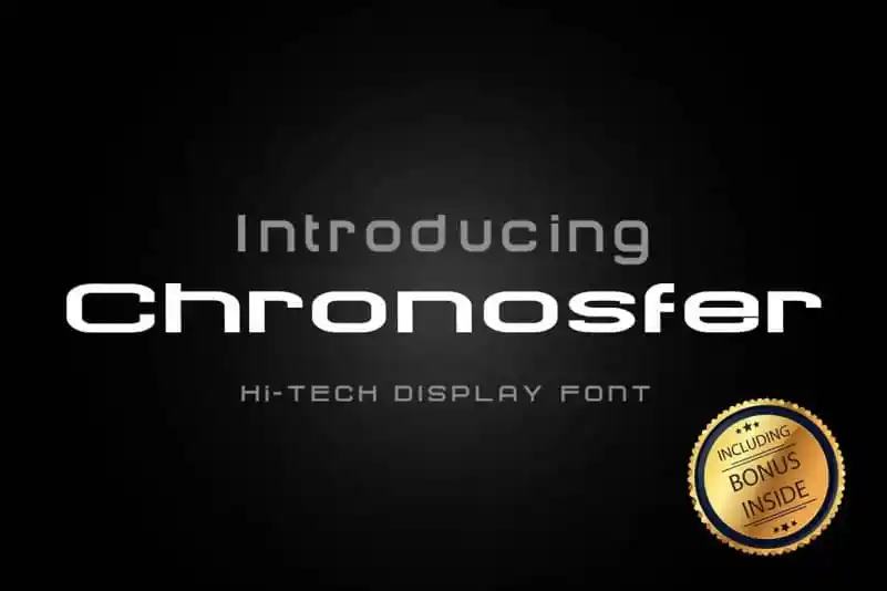 Chronosfer Display Font