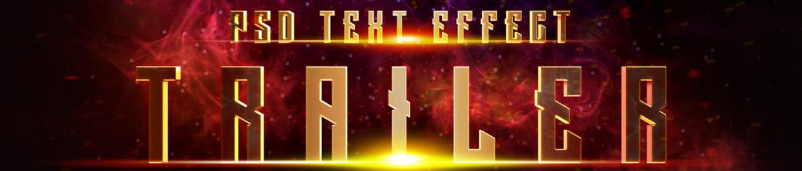 Cinematic Trailer PSD Text Effect