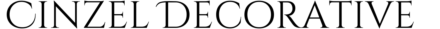 Cinzel Decorative Font