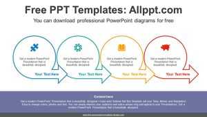 Circle Arrow Banner PowerPoint Diagram