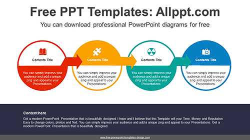 Circle Arrow Banner PowerPoint Diagram Template