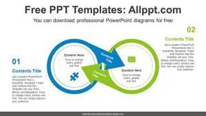 Circle Arrow Banner PPT Diagram