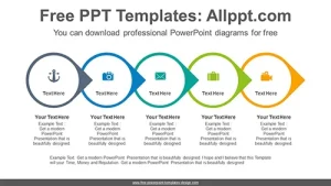 Circle arrow flow PowerPoint Diagram Template