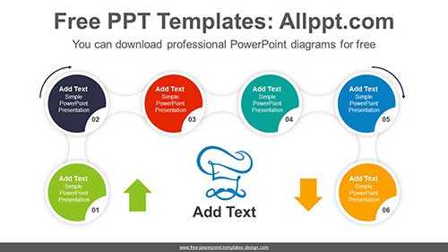 Circle Arrow Flow PowerPoint Diagram