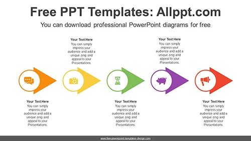 Circle Arrows Flow Diagram Template