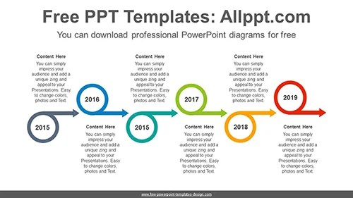 Circle arrows PowerPoint Diagram Template