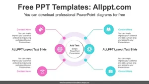 Circle-Center Compare PowerPoint Diagram