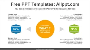 Circle center contrast PowerPoint Diagram Template