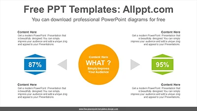 Circle center contrast PowerPoint Diagram Template