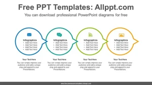 Circle connection flow PowerPoint Diagram Template