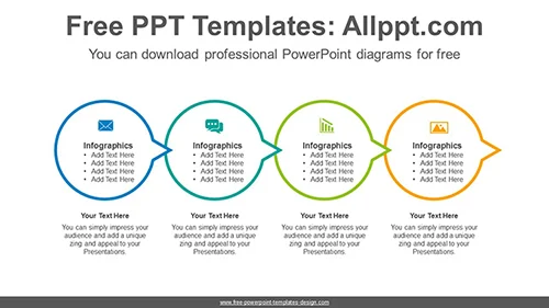 Circle connection flow PowerPoint Diagram Template