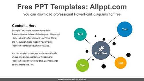 Circle Mindmap PPT Diagram