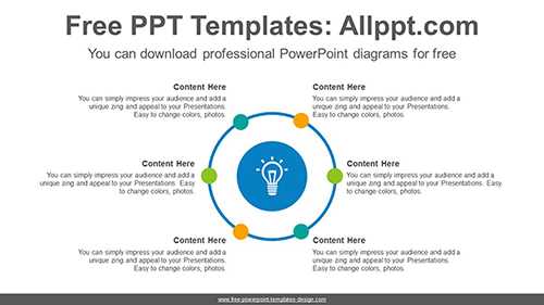 Circle radial dot PowerPoint Diagram Template