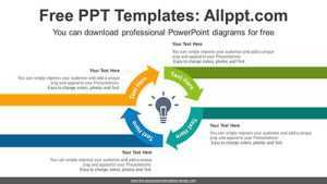 Circle Rotating Arrow PowerPoint Diagram