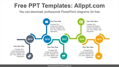 Circle signpost PowerPoint Diagram Template