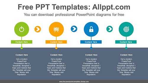 Circle Signpost PowerPoint Diagram