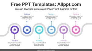 Circle Snake Wave PowerPoint Diagram