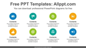 Circles list PowerPoint Diagram Template