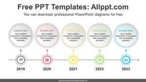 Circles Paper Banner PowerPoint Diagram Template